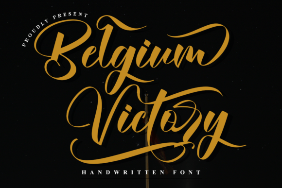 Belgium Victory: A Script Font of Elegant Sophistication