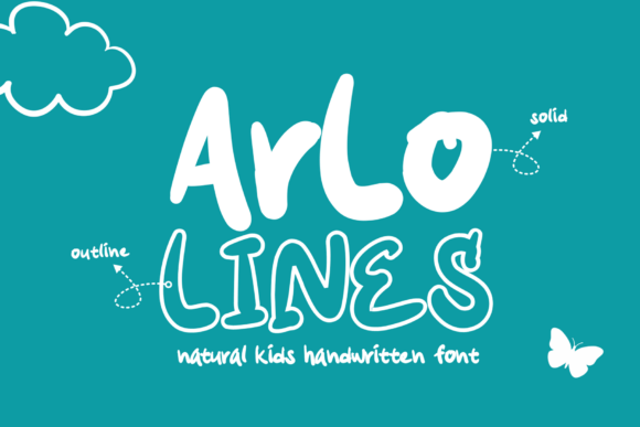 Discover the Childlike Charm of Arlo Lines Typography