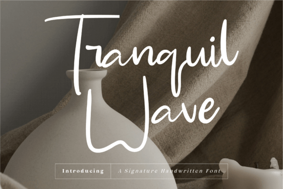 Discover the Grace of Tranquil Wave Typography