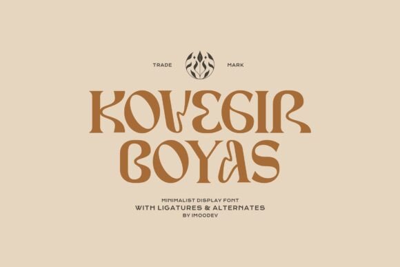 Exploring the Kovegir Typeface: A Vintage-Modern Masterpiece