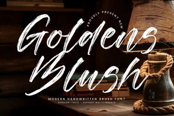 Goldensblush Regular: A Modern Brush Font with Artistic Soul