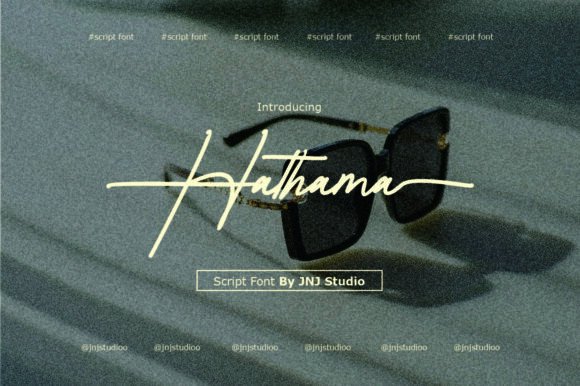Hathama Font: A Handwritten Typeface for Authentic Design