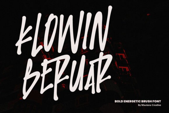 Klowin Beruar: A Font That Captures Raw, Creative Energy