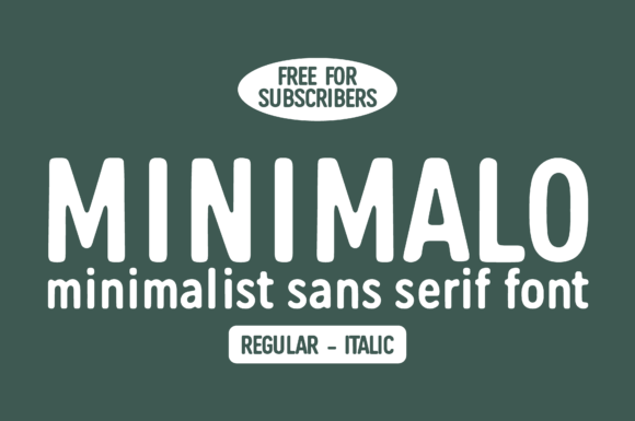 Minimalo: The Rounded Sans Serif for Modern, Space-Saving Design
