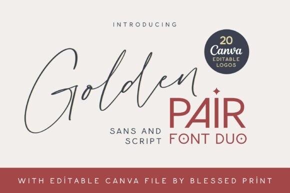 The Perfect Harmony of Script and Sans Serif in Golden Pair