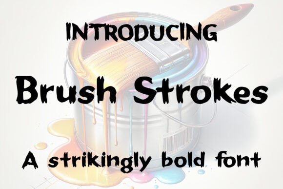 Unleash Raw Energy with the Brush Strokes Font